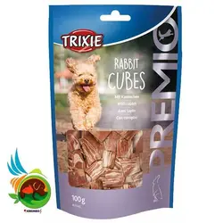 تشویقی سگ تریکسی Rabbit Cubes وزن 100 گرم