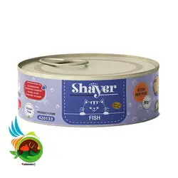 کنسرو بچه گربه ماهی شایر وزن 90 گرم