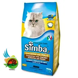 غذای خشک گربه سیمبا با طعم مرغ وزن 2 کیلوگرم