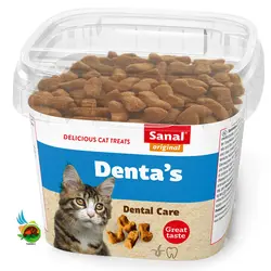 تشویقی دنتال گربه سانال sanal dental care وزن 75 گرم