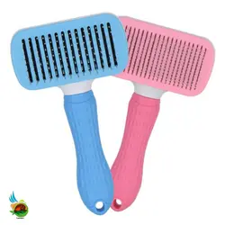 برس مخصوص سگ و گربه همراه با دکمه تخلیه مو مدل ژینا برند مورفی Morphy hair removing brush