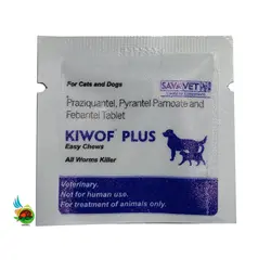 قرص ضد انگل سگ و گربه ساواوت Savavet kiwof plus for cats and dogs بسته 1 عددی