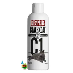 شامپو تخصصی گربه رد اسپرینگ مدل ( C 1 ) مخصوص موهای مشکی و تیره Redspring black coat special حجم 250 میلی لیتر