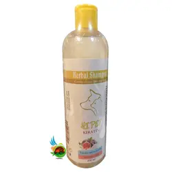 شامپو پروتئینه های پت مخصوص سگ و گربه با رایحه انجیر Hi pet protein herbal shampoo حجم 450 میلی لیتر