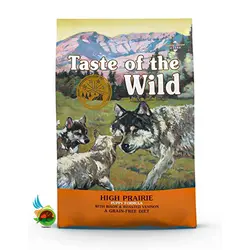 غذای خشک توله سگ تیست آف د وایلد بدون غلات با طعم گاومیش و گوزن Taste of the wild with bison & venison وزن 2 کیلوگرم