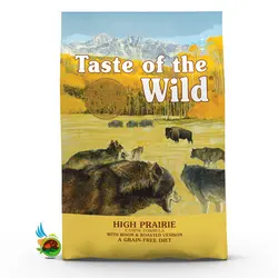 غذای خشک سگ تیست آف د وایلد بدون غلات با طعم گاومیش و گوزن Taste of the wild with bison & venison وزن 2 کیلوگرم