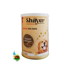 کنسرو غذای سگ شایر با طعم سیرابی و کدو سبز  Shayer Chunky Tripe with Zucchini وزن 400 گرم
