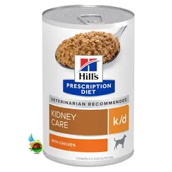 کنسرو درمانی سگ هیلز مدل رنال Hill's kidney care with chicken وزن 370 گرم