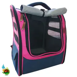 کوله پشتی دو طرف باز شو مخصوص سگ و گربه به همراه پارک