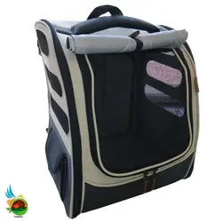 کوله پشتی دو طرف باز شو مخصوص سگ و گربه به همراه پارک