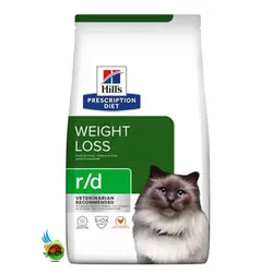 غذای خشک گربه رژیمی هیلز با طعم مرغ Hill’s prescription diet weight loss r/d with chicken وزن 1.5 کیلوگرم