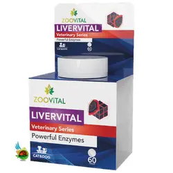 قرص تقویت کننده کبد سگ و گربه زوویتال Zoovital livervital بسته 60 عددی