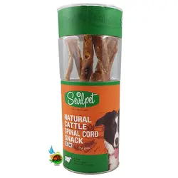 تشویقی طبیعی نخاع بره سویل پت مخصوص سگ Swilpet natural cattle spinal cord snack بسته 8 عددی