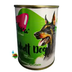 کنسرو سوپر پریمیوم سگ بالغ نژاد بزرگ فیفورا مدل پته طعم گوساله Fifora pate for adult dogs with veal وزن ۴۰۰ گرم