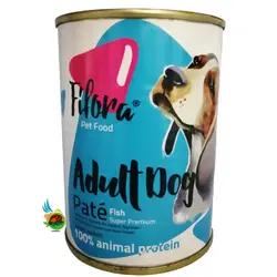 کنسرو سوپر پریمیوم سگ بالغ نژاد متوسط فیفورا مدل پته طعم ماهی Fifora pate for adult dogs with fish وزن ۴۰۰ گرم