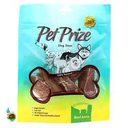 تشویقی آئورت گاو پت پرایز مخصوص سگ Pet prize beef aorta وزن 50 گرم