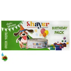 پک کیک تولد شایر مخصوص سگ با طعم مرغ Shayer birthday pack for dogs وزن ۲۵۰ گرم