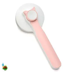 برس مخصوص سگ و گربه همراه با دکمه تخلیه مو مدل گربه