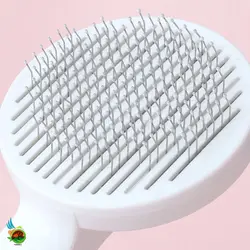 برس مخصوص سگ و گربه همراه با دکمه تخلیه مو مدل گربه