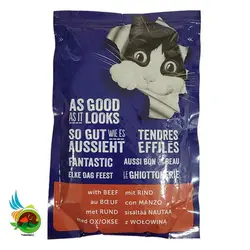 پوچ گربه فلیکس با طعم گوشت Purina Felix with beef وزن 85 گرم