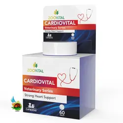 قرص تقویت قلب سگ و گربه زوویتال Zoovital cardiovital بسته 60 عددی