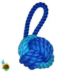 اسباب بازی دندانی سگ مدل  توپ کنفی دسته دار