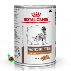 کنسرو درمانی سگ گاسترو اینتستینال رویال کنین با چربی کم  Royal canin gastrointestinal low fat وزن ۴۰۰ گرم