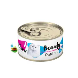 کنسرو سوپر پریمیوم بیوتی گربه فیفورا مدل پته طعم ماهی Fifora beauty for hair & skin with fish وزن 100 گرم