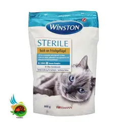 غذای خشک گربه عقیم وینستون با مرغ Winston sterile reich an frischgeflugel وزن 800 گرم