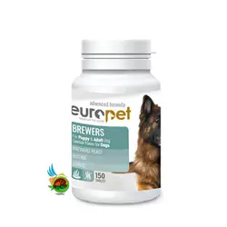 قرص تقویت کننده پوست و مو سگ یوروپت Europet dog brewers tablet بسته ۱۵۰ عددی