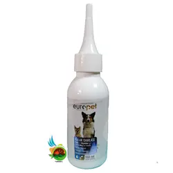 قطره تمیز کننده و ضد عفونی کننده گوش سگ و گربه یوروپت Europet ear health حجم 100 میلی لیتر