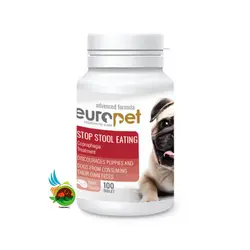 قرص ضد مدفوع خواری سگ یوروپت Europet stop stool eating beef flavor بسته 100 عددی