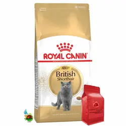 غذای خشک گربه بریتیش بالغ رویال کنین Royal canin British adult وزن 1 کیلوگرم ( بسته بندی ملودی مهربانی )