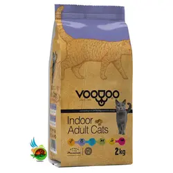 غذای خشک گربه بالغ وودو Voodoo indoor adult cat وزن 2 کیلوگرم