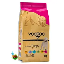 غذای خشک توله سگ وودو Voodoo puppy all breeds وزن ۳ کیلوگرم