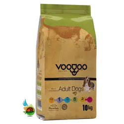 غذای خشک سگ بالغ نژاد کوچک وودو Voodoo adult dogs mini & small breeds وزن ۱۰ کیلوگرم