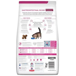 غذای خشک گربه گاسترو اینتستینال هیلز با طعم مرغ Hill’s gastrointestinal biome with chicken وزن 3 کیلوگرم