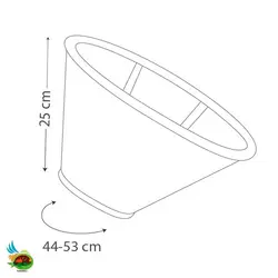 گردنبند سگ نیناپت مدل الیزابت چسب دار سایز 6