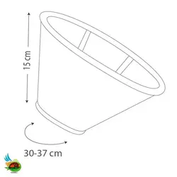 گردنبند سگ نیناپت مدل الیزابت چسب دار سایز 4