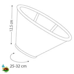 گردنبند سگ نیناپت مدل الیزابت چسب دار سایز 3