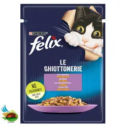 پوچ گربه فلیکس با طعم بره Felix with lamb وزن ۸۵ گرم