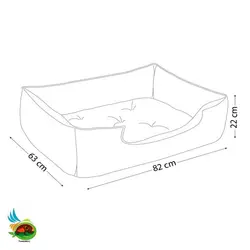 جای خواب یو شکل vip نیناپت طرح اعداد سایز 2