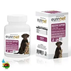 قرص دایجستیو سگ و گربه یوروپت Europet digestive support بسته 60 عددی