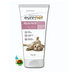 خمیر آرام بخش گربه یوروپت Europet relax paste for cats وزن ۱۰۰ گرم