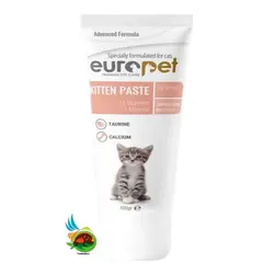خمیر مولتی ویتامین و مینرال بچه گربه یوروپت Europet kitten paste وزن 100 گرم