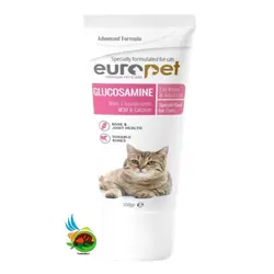 خمیر گلوکزامین گربه یوروپت Europet glucosamine paste for cat وزن 100 گرم