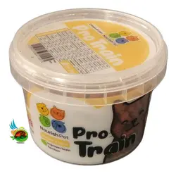 تشویقی گربه پرو ترین نوریش پت طعم پنیر و جگر  Nourishpet pro train with cheese & liver وزن ۱۴۰ گرم