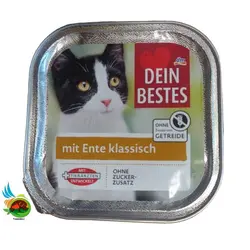 ووم گربه دین بستس طعم اردک Dein bestes mit ente klassisch وزن ۱۰۰ گرم