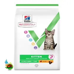 غذای خشک بچه گربه مولتی بنفیت هیلز با طعم مرغ Hill’s multi-benefit with chicken وزن ۱.۵ کیلوگرم