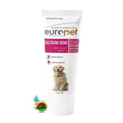خمیر کلسیم سگ یوروپت Europet calcium dog وزن ۱۰۰ گرم